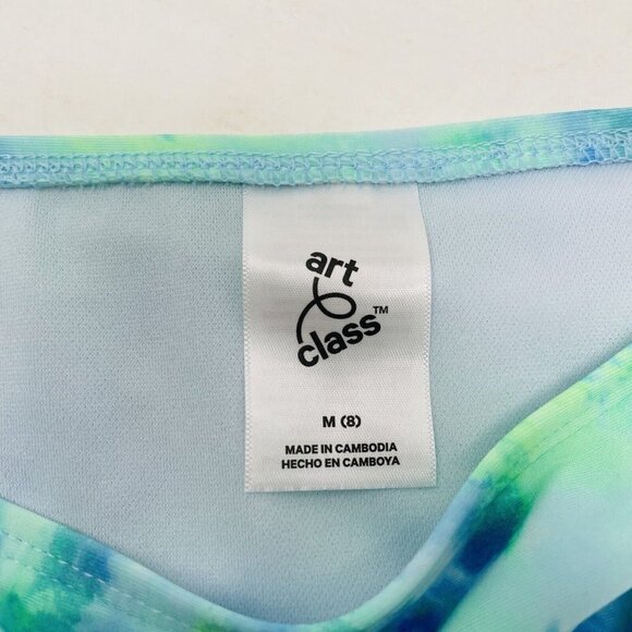 Art Class Girls Size Medium 8 Tie-Dye Bikini Swimsuit Bottoms in Green/Blue 1869 - Picture 6 of 7